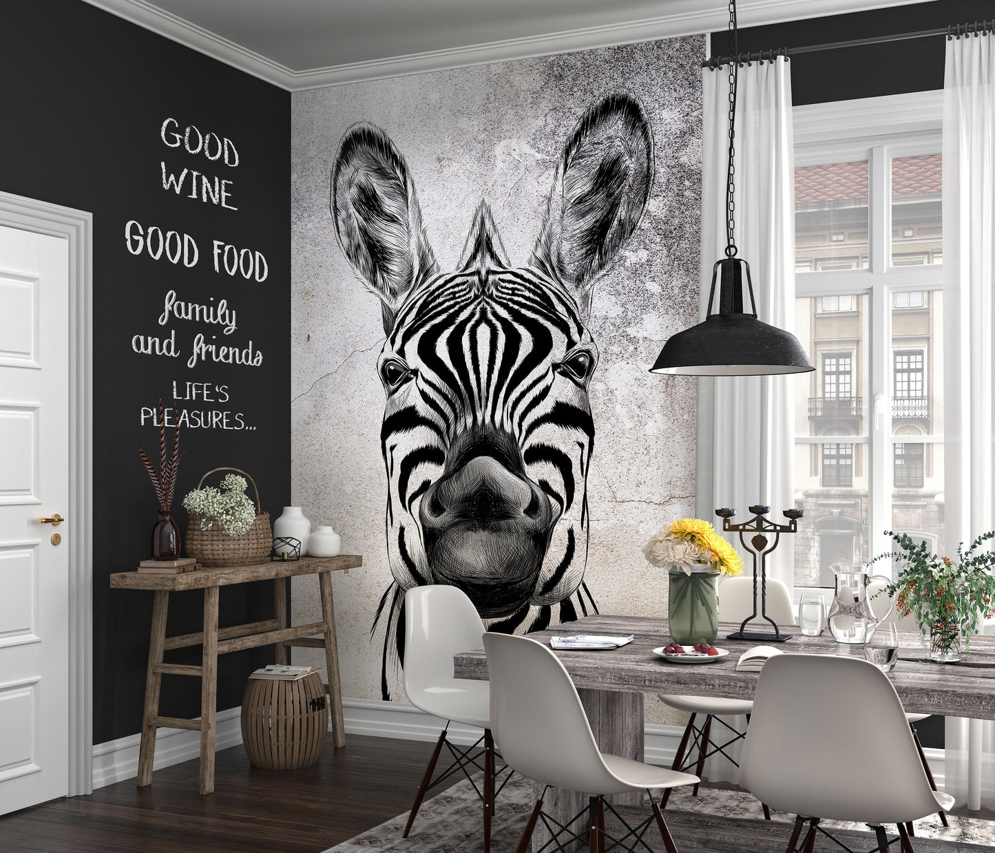 Zooom - Fototapet Cool Zebra