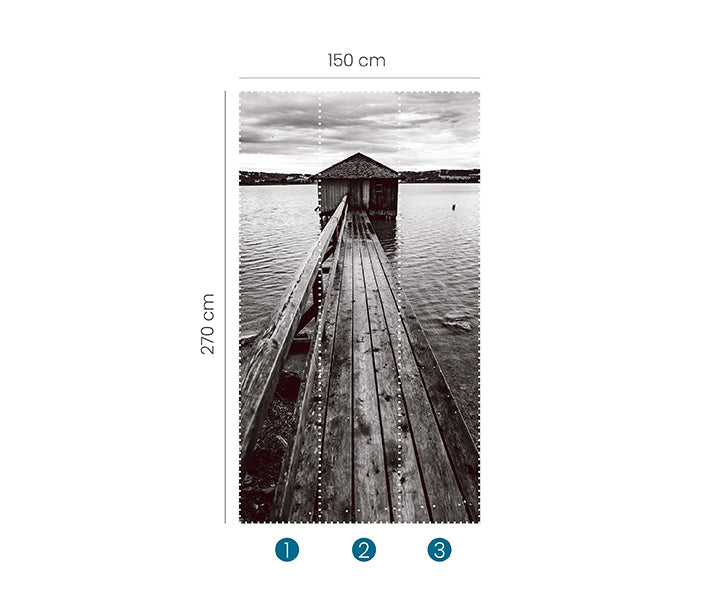 Zooom - Fototapet Boathouse