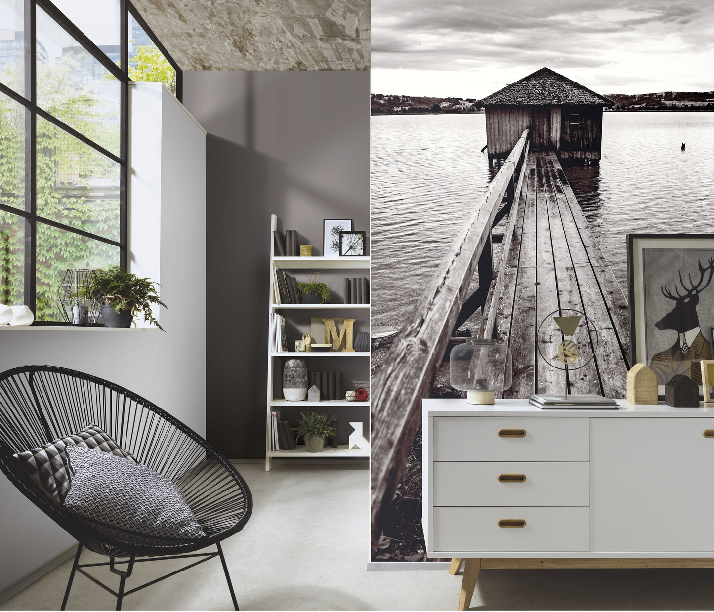 Zooom - Fototapet Boathouse