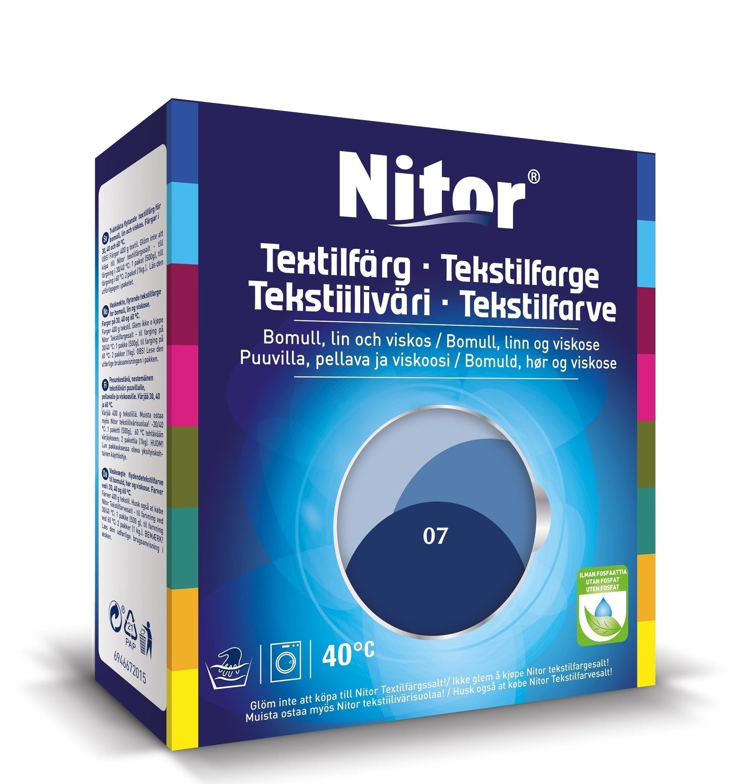 Nitor Tekstilfarge - 50399 Marineblå 07
