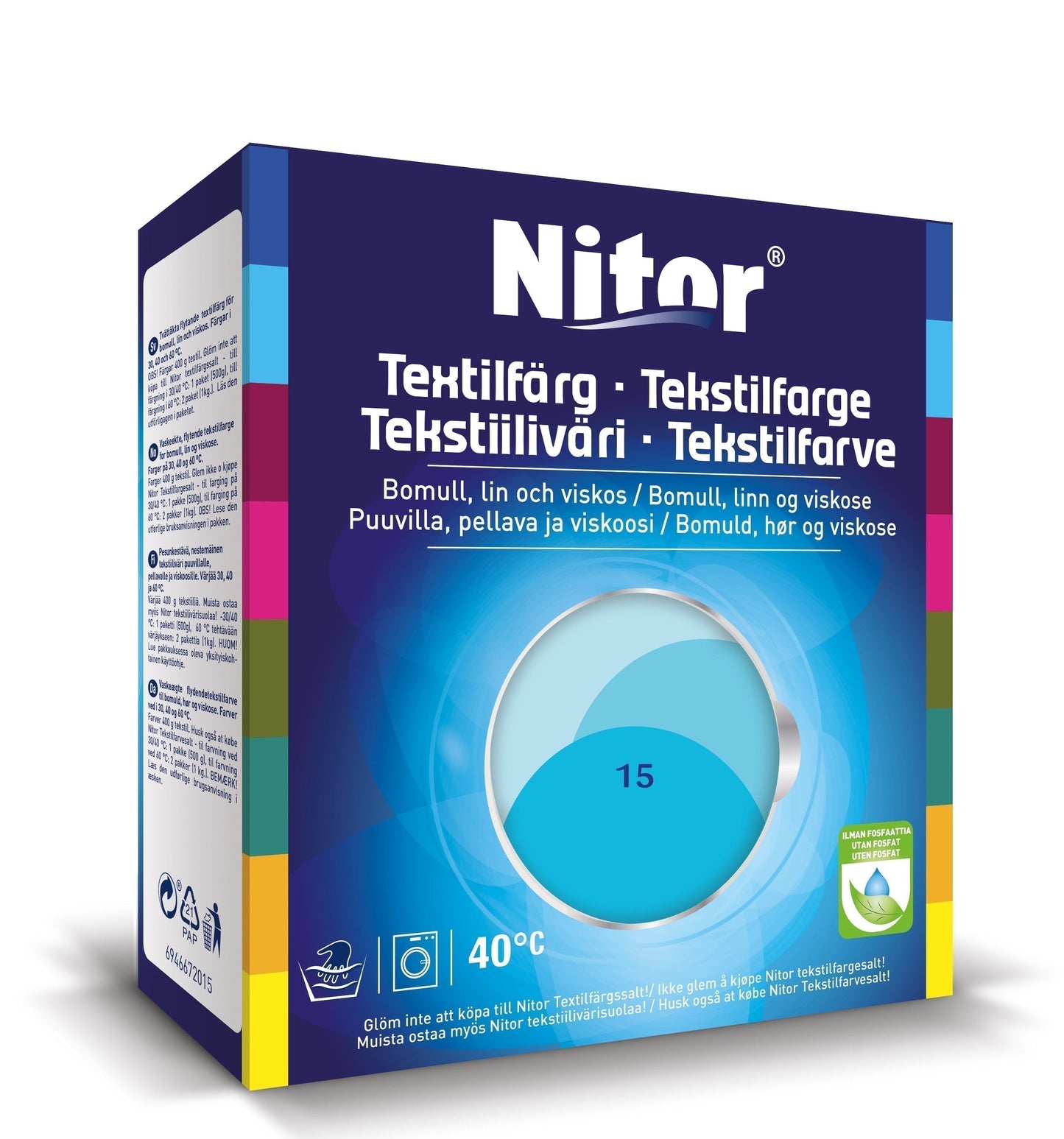 Nitor Tekstilfarge - 50408 Turkis 15