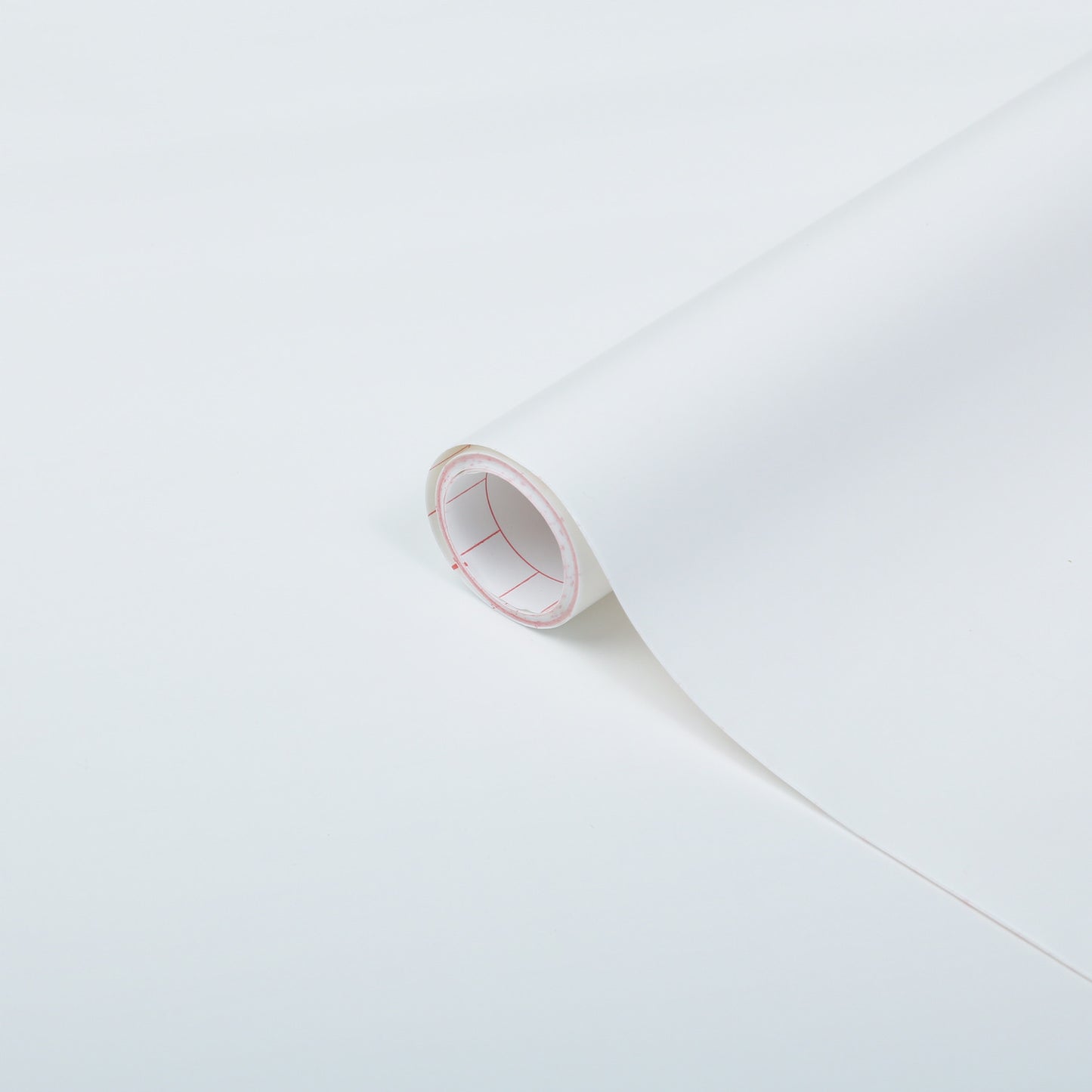 Kontaktplast Ensfarget Hvit Matt
