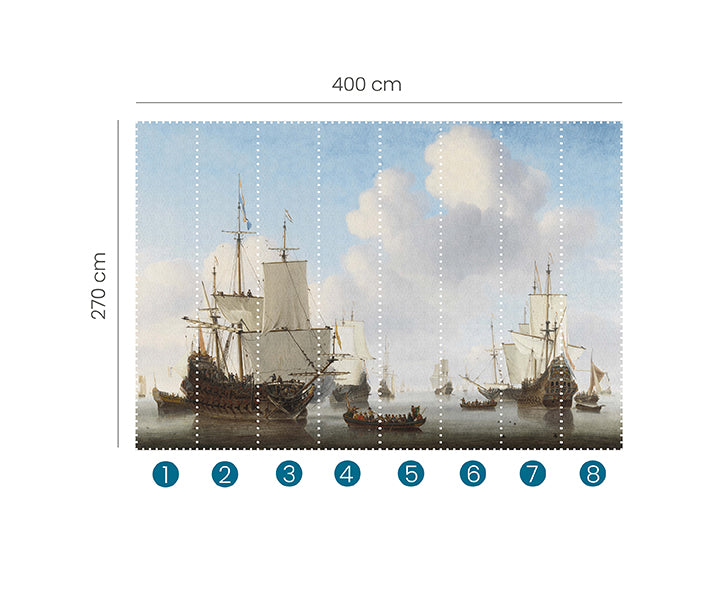 Zooom - Fototapet Dutch Ships