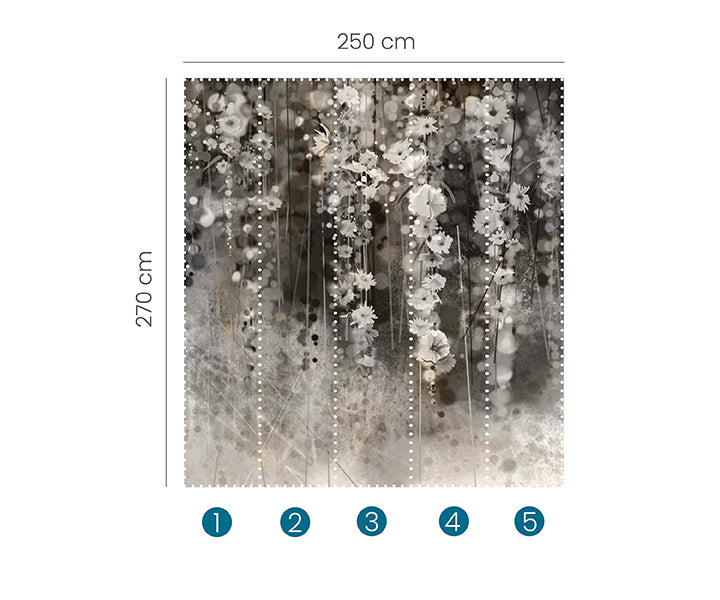 Zooom - Fototapet Rainflowers