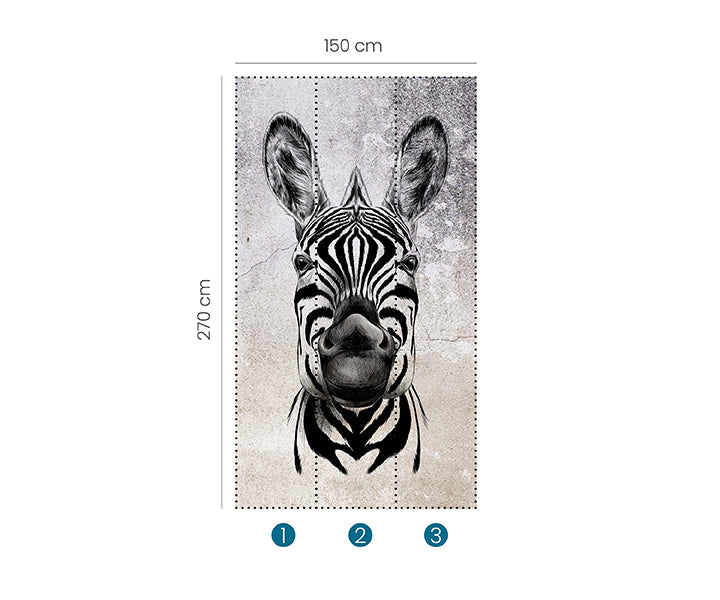 Zooom - Fototapet Cool Zebra