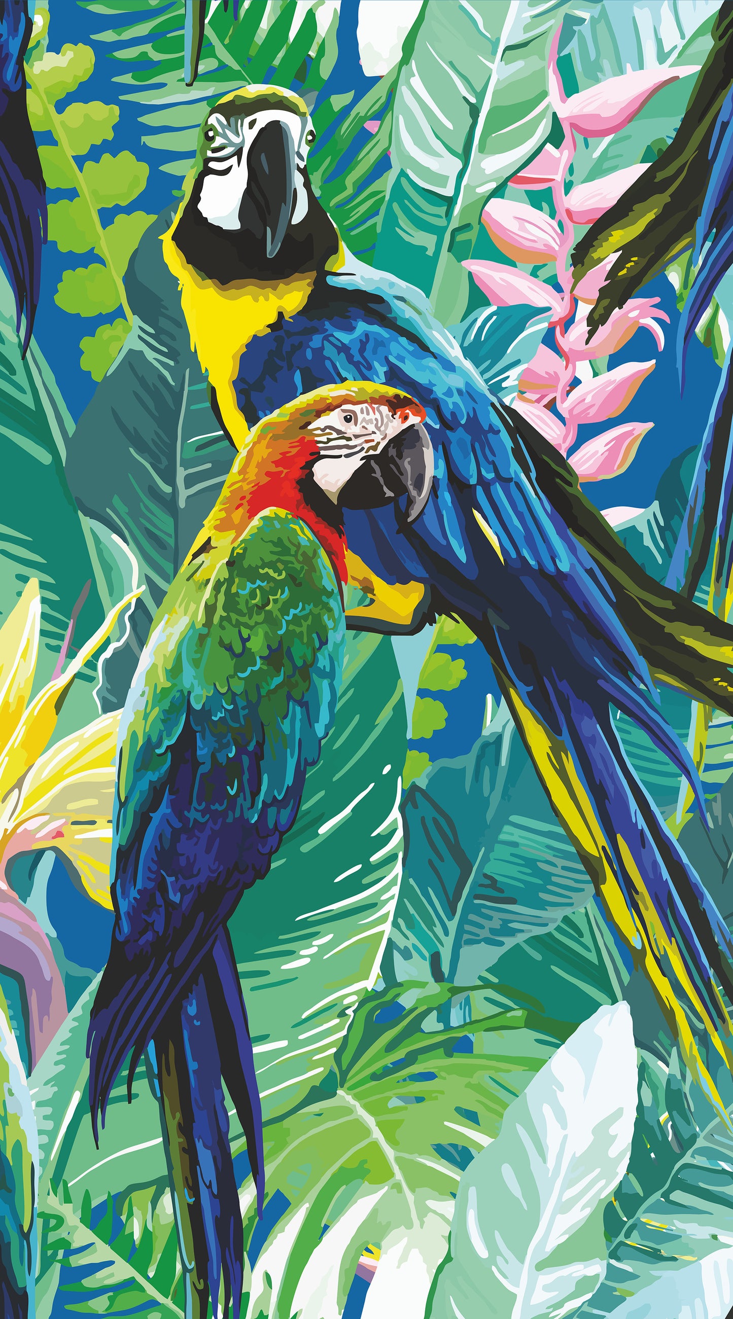 Zooom - Fototapet Cheeky Parrots