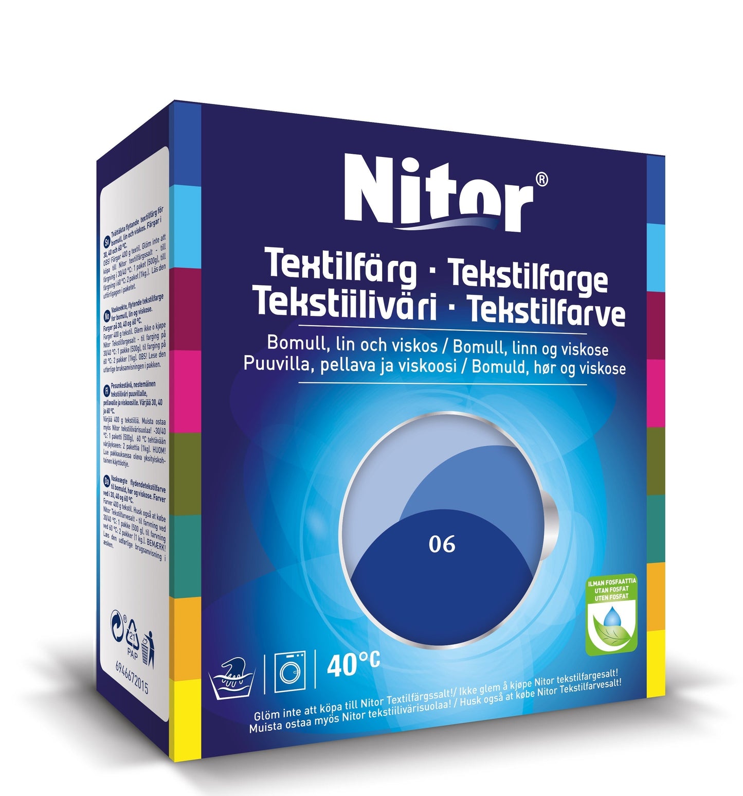 Nitor Tekstilfarge - Kornblå