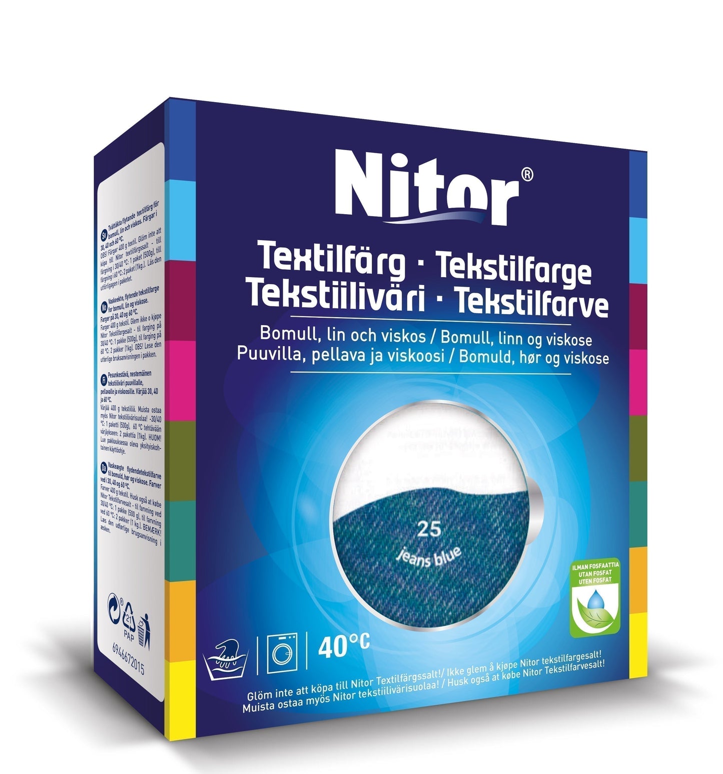 Nitor Tekstilfarge - Almueblå