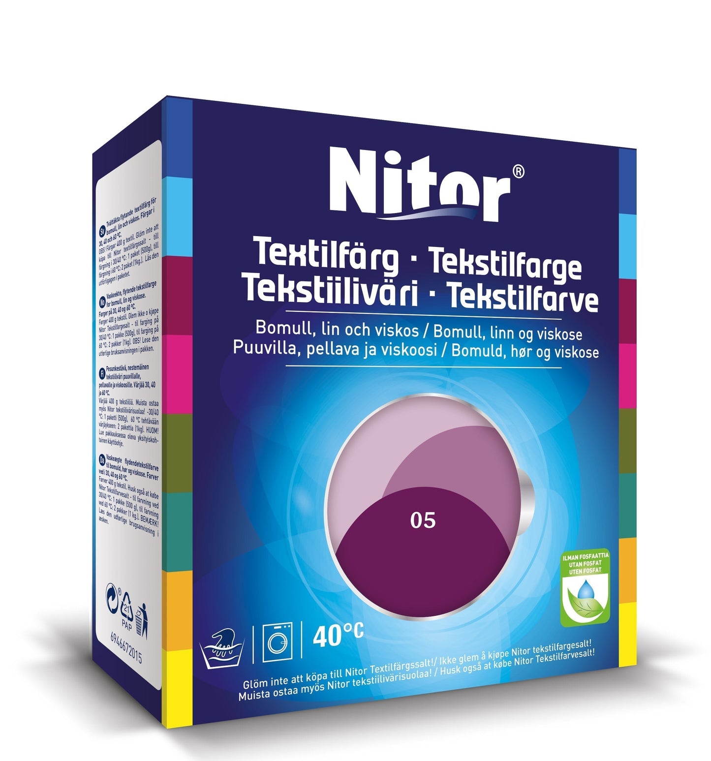 Nitor Tekstilfarge - Mørk Viol