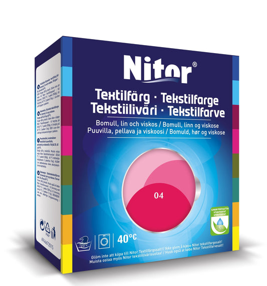 Nitor Tekstilfarge - 50393 Fuksia 04