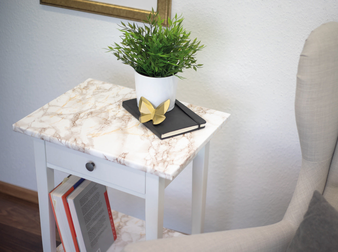 Kontaktplast Marmor Brun