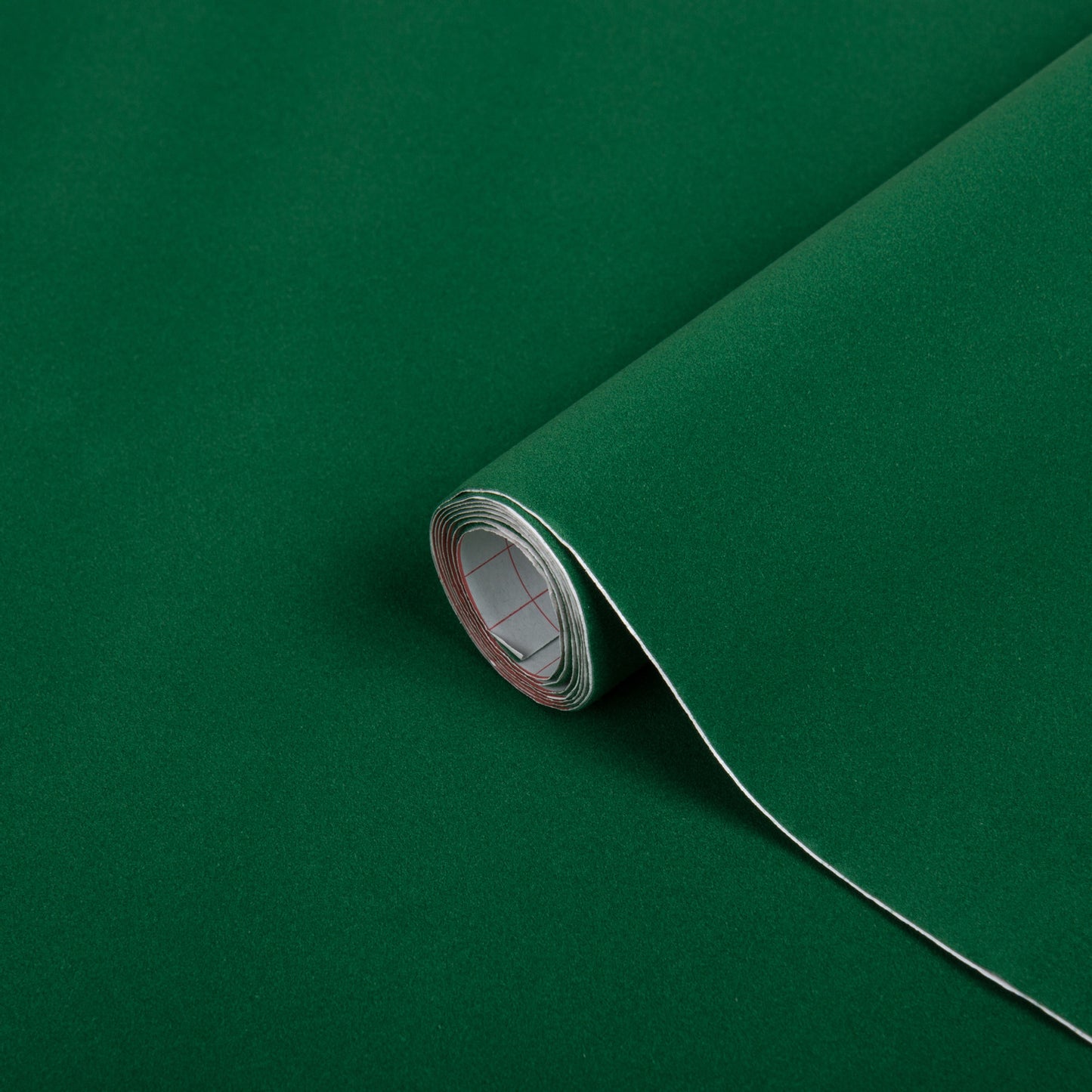 Kontaktplast velour biljard grønn